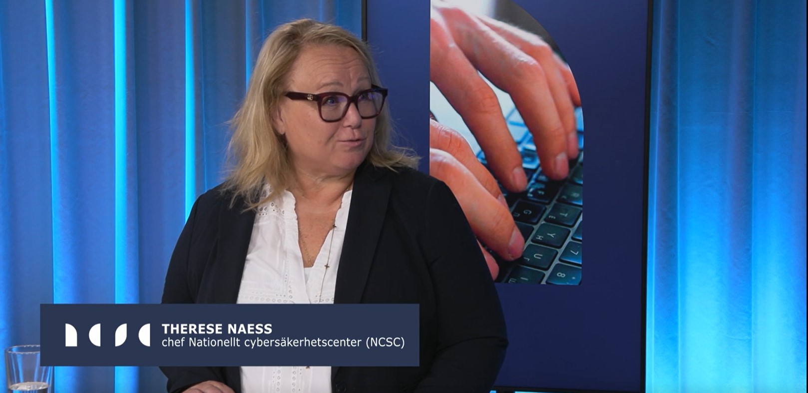 Foto på Therese Naess, chef för Nationellt Cybersäkerhetscenter (NCSC)